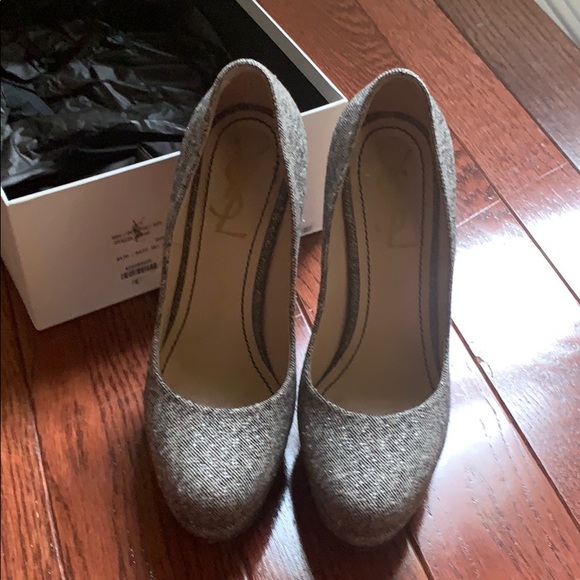 YSL sparkle tweed pumps - size 5.5 - Picture 2 of 6